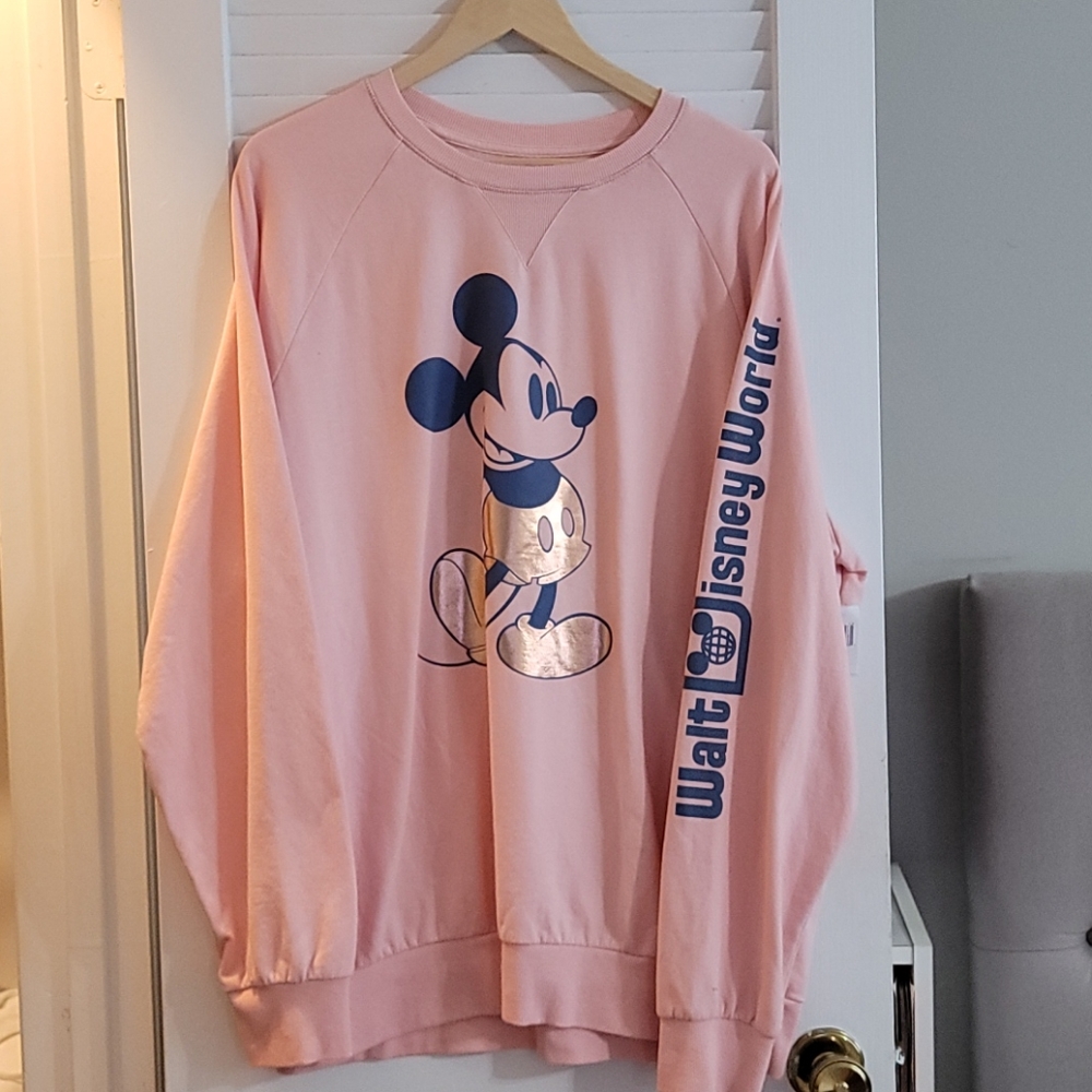Walt Disney world rose gold mickey sweatshirt